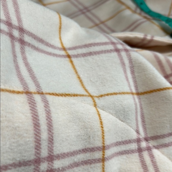 HFX Cozy Plaid Jacket - Pink and Orange Oversized Size Medium - Picture 6 of 7